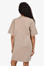 Acne Studios Taupe Cotton T-Shirt Dress Size S