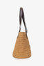 Saint Laurent Brown Panier Raffia Small Bucket Bag