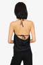 Dries Van Noten Black Silk/Cotton Halter Top Size XS