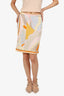 Emilio Pucci Multicolour Patterned Midi Skirt Size 4