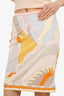 Emilio Pucci Multicolour Patterned Midi Skirt Size 4