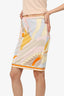 Emilio Pucci Multicolour Patterned Midi Skirt Size 4
