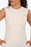Fendi Cream Sleeveless Midi Dress Siz 38