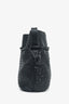Bottega Veneta Vintage Navy Blue Intrecciato Leather Crossbody Drawstring Bag (As Is)