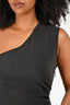 Won Hundred Black Silk One Shoulder Gown Size 38