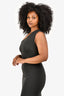 Won Hundred Black Silk One Shoulder Gown Size 38