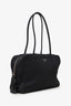 Prada Black Nylon Tessuto Logo Plate Shoulder Bag