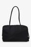 Prada Black Nylon Tessuto Logo Plate Shoulder Bag