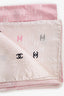 Pre-Loved Chanel™ Pink Silk CC Logo Scarf
