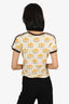 Gucci x Adidas Beige/Brown Trefoil Print T-Shirt Size XS (As Is)