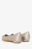 Manolo Blahnik Grey Satin Hangisi Flats Size 36