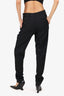 Saint Laurent Black Wool Tuxedo Pants Size 38