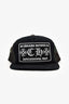 Chrome Hearts Black Hollywood Logo Trucker Hat