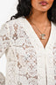Maje White Lace Blazer Size 40