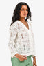 Maje White Lace Blazer Size 40