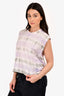 Isabel Marant Etoile Purple/Grey Tie-Dye Tank Size M