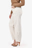 Toteme White Denim High Rise Barrel Jeans Size 28