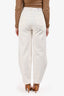 Toteme White Denim High Rise Barrel Jeans Size 28