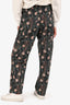 Isabel Marant Grey Floral Printed High Rise Pants Size 38
