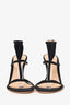 Gianvito Rossi Black Suede Strappy Acyclic Heels Size 36.5