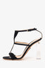 Gianvito Rossi Black Suede Strappy Acyclic Heels Size 36.5