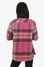 We11Done Pink Wool Plaid Jacket Size 46