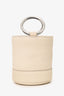 Simon Miller Cream Leather Bucket Bag