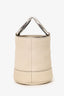 Simon Miller Cream Leather Bucket Bag