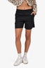 Theory Black Linen Blend Shorts Size 6