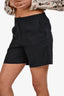 Theory Black Linen Blend Shorts Size 6