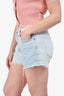 Frame Light Blue Denim 'Le Brigette' Cut Off Shorts Size 27