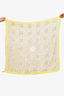 Yves Saint Laurent Vintage Lime Green Paisley Print Silk Square Scarf