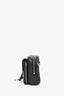Dior 2021 Black Goatskin Double Saddle Pouch Crossbody