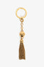 Louis Vuitton Gold Tone Tassel Key Chain Ring
