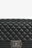 Pre-Loved Chanel™ 2019 Black Leather Medium Boy Bag