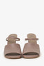 Fendi Taupe Leather 'Fendi First' Heels Size 36.5