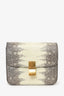 Celine Grey/Cream Lizard Box Teen Bag with Strap