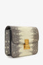 Celine Grey/Cream Lizard Box Teen Bag with Strap
