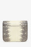 Celine Grey/Cream Lizard Box Teen Bag with Strap