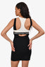 T By Alexander Wang Black/White Tank Mini Dress Size M
