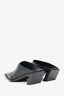 Balenciaga Black Leather Point Toe 'Tiaga' Heeled Mules Size 40