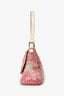 Fendi Beige/Pink Floral Zucchino Canvas Mama Forever Shoulder Bag