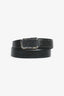 Gucci Black GG Embossed 'Signature' Silver Belt Size 95/38 Mens
