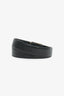 Gucci Black GG Embossed 'Signature' Silver Belt Size 95/38 Mens