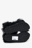 Sacai Black Fur Sandals Size 35