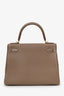 Hermès 2022 Etoupe Togo Leather Kelly II Retourne 28 with Strap