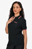 Prada Sport Black Polo T-Shirt Size S Mens