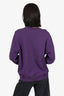 Acne Studios Purple Face Square Patch Sweatshirt Size XXS Mens