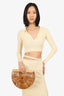 Cult Gaia Brown Bamboo Ark Clutch