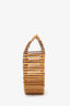 Cult Gaia Brown Bamboo Ark Clutch